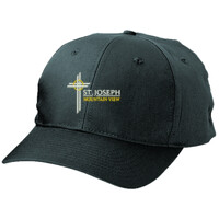 Youth Baseball Cap,Six Panel Twill, SJMV_White/Yellow